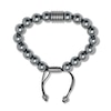 Thumbnail Image 1 of Men's  Hematite Bead Bolo Bracelet Stainless Steel