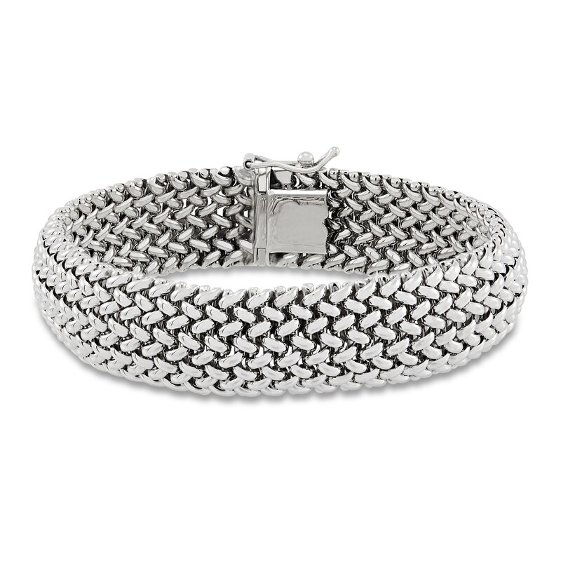 Main Image 1 of Bombe Braid Bracelet Sterling Silver 7.5"