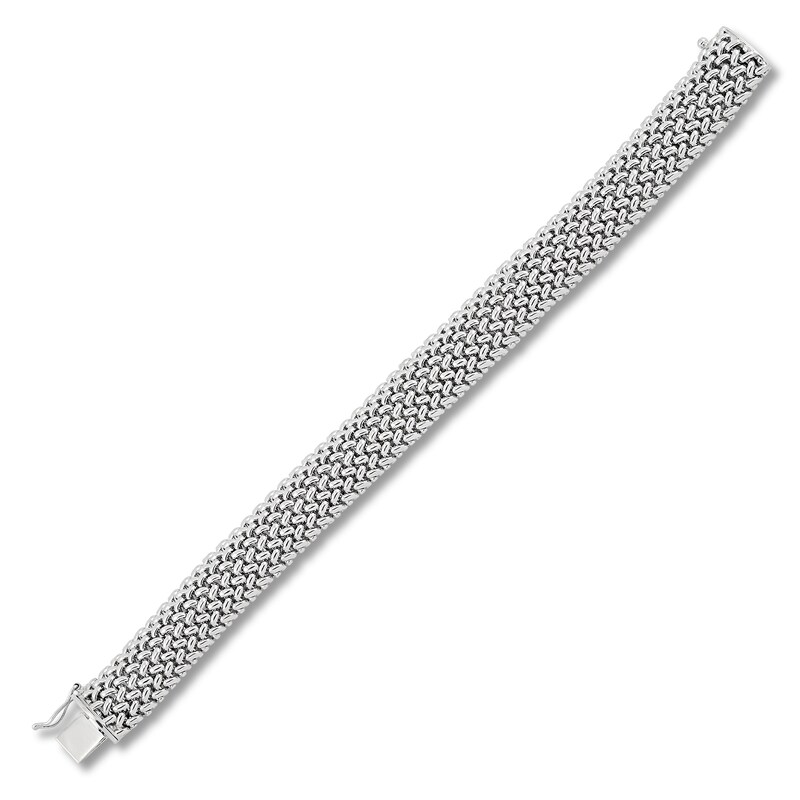 Bombe Braid Bracelet Sterling Silver 7.5"