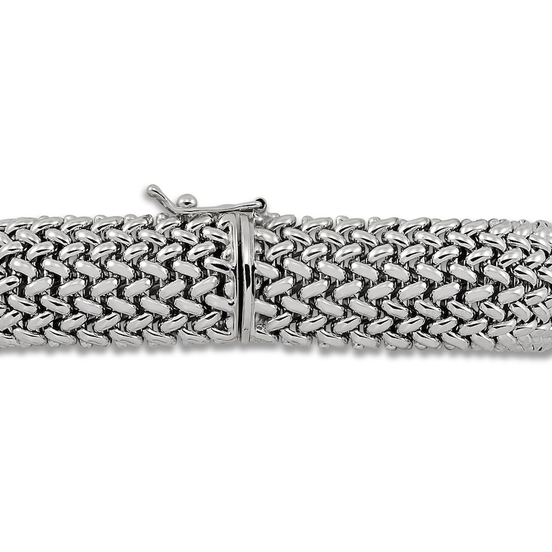 Bombe Braid Bracelet Sterling Silver 7.5"