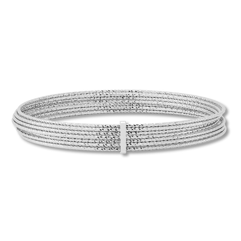 Main Image 1 of Seven-Row Slip-on Bangle Sterling Silver