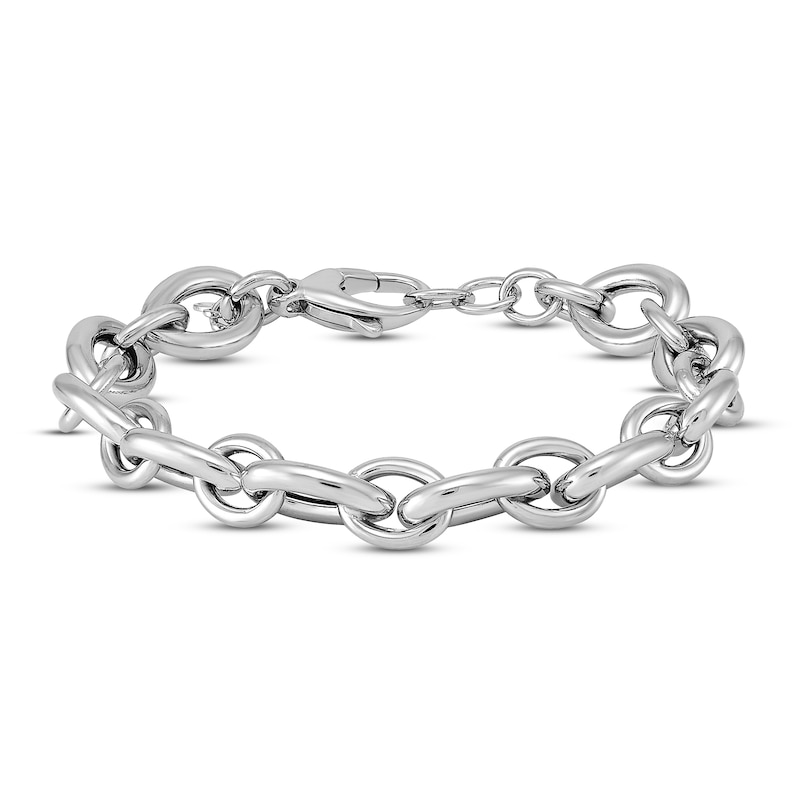 Main Image 1 of Large Link Bracelet Sterling Silver 6.75"