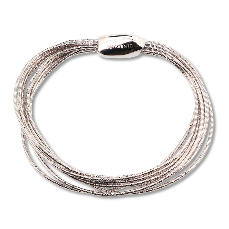 Pesavento DNA Spring Thin Bracelet Sterling Silver/Rhodium-Plated