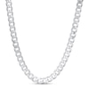 Thumbnail Image 1 of Solid Curb Chain Necklace Sterling Silver 22" 6.5mm