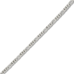 Figaro Chain Anklet Sterling Silver 9"