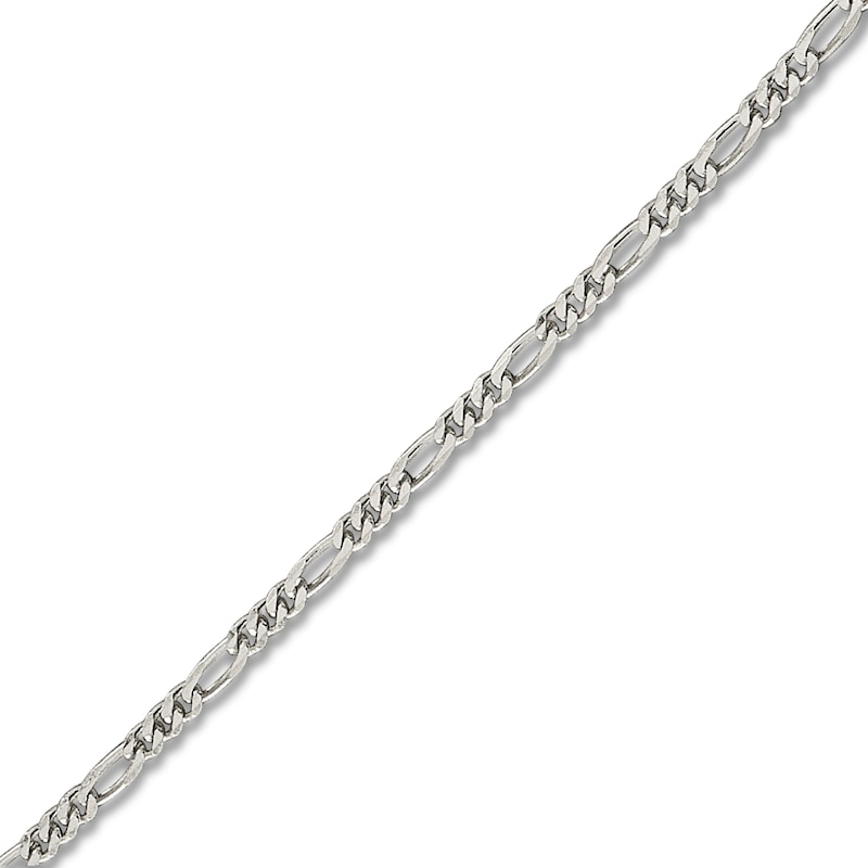 Figaro Chain Anklet Sterling Silver 9"