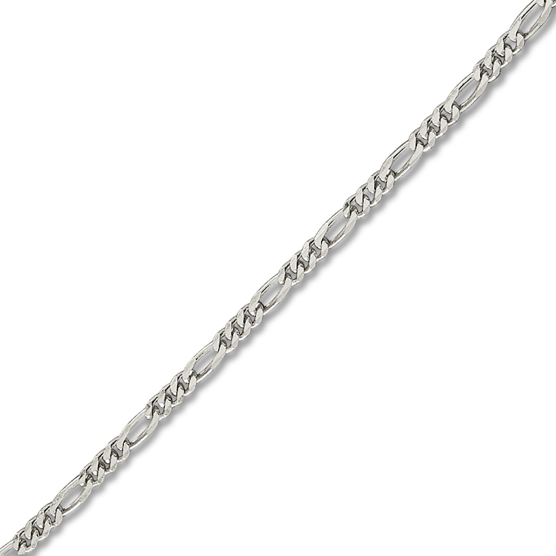 Main Image 1 of Figaro Chain Anklet Sterling Silver 9"