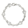 Thumbnail Image 0 of Dog Bones and Paws Bracelet Sterling Silver 7.5"