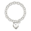 Thumbnail Image 0 of Heart and Key Bracelet Sterling Silver 7.5"