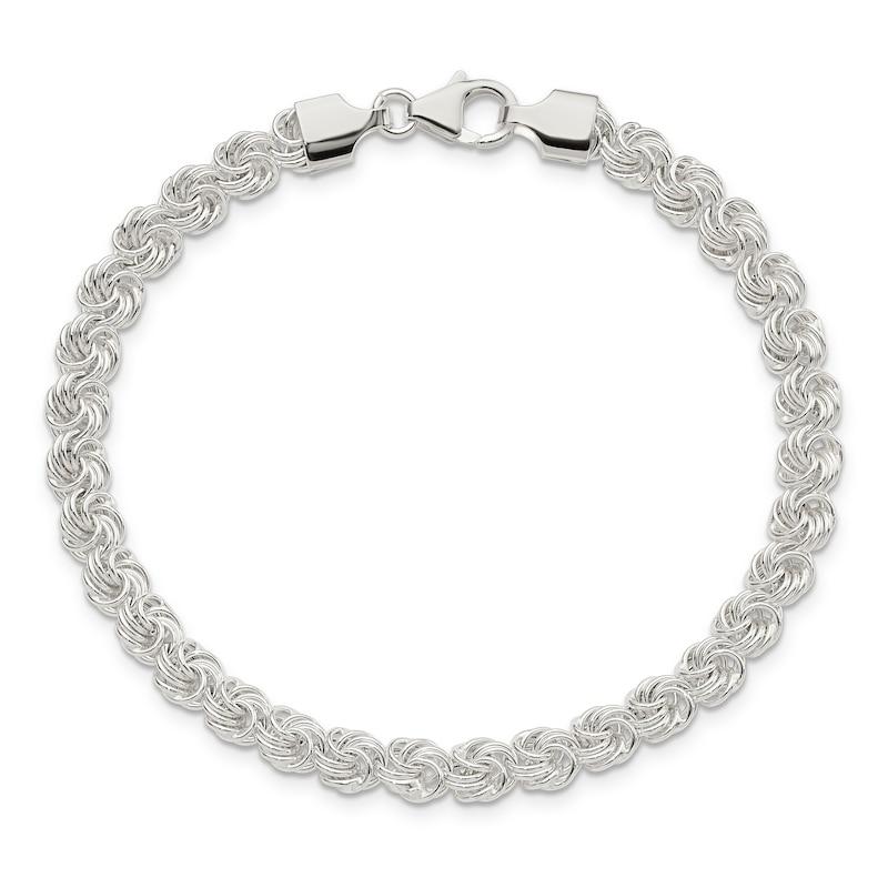 Love Knot Bracelet Sterling Silver 7.5"