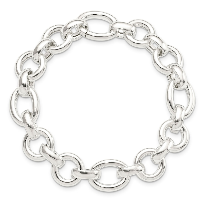 Fancy Link Bracelet Sterling Silver
