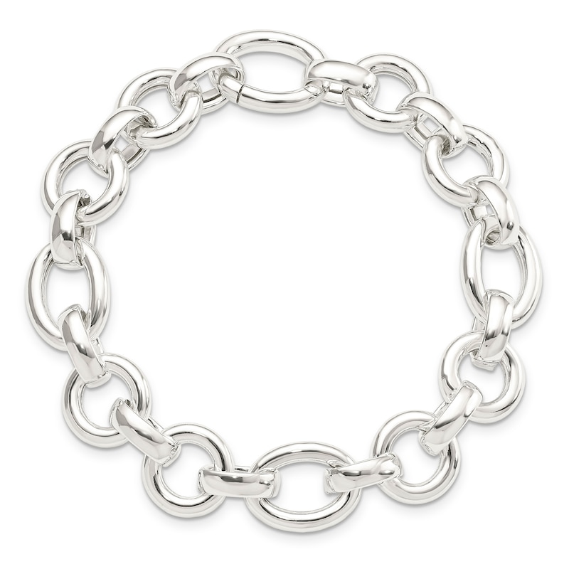 Main Image 1 of Fancy Link Bracelet Sterling Silver
