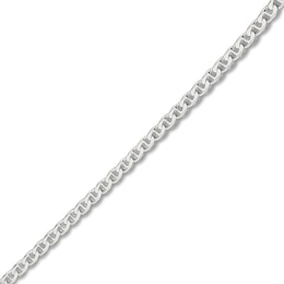 Anchor Flat Mariner Chain Anklet Sterling Silver 10"