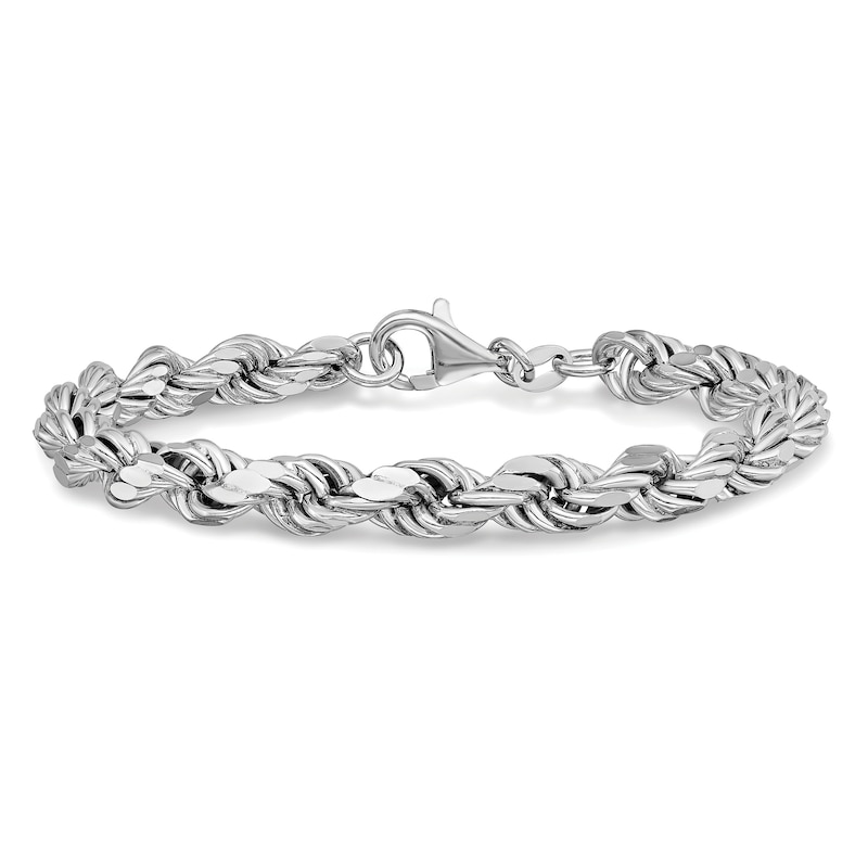 Main Image 1 of Rope Bracelet Sterling Silver 7.5&quot;