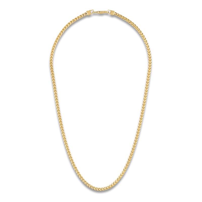 Main Image 1 of 1933 by Esquire Men's Solid Foxtail Link Chain Necklace 14K Yellow Gold-Plated Sterling Silver 22" 4.5mm