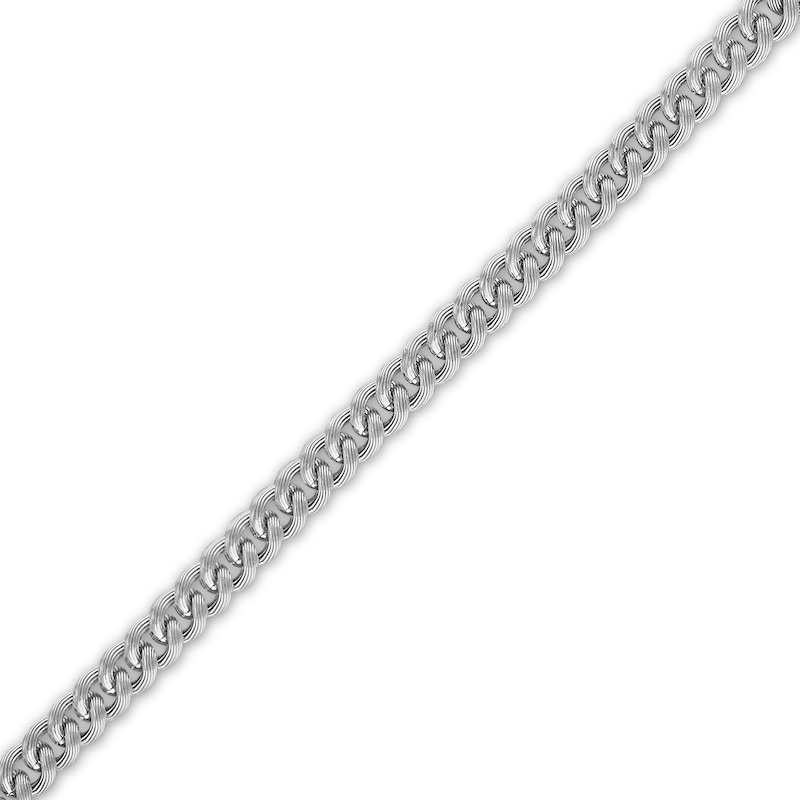 Main Image 2 of 1933 by Esquire Solid Curb Link Bracelet Sterling Silver 8.5" 9mm