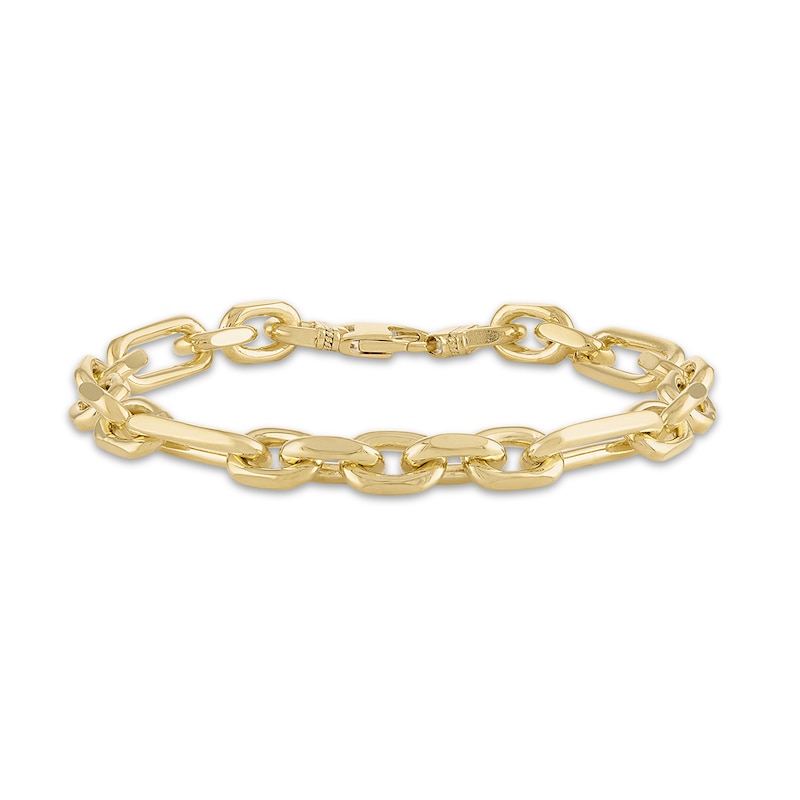 Main Image 1 of 1933 by Esquire  Figaro Chain Bracelet 14K Yellow Gold-Plated Sterling Silver 8.5"