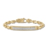 Thumbnail Image 1 of 1933 by Esquire  Diamond Bracelet 1/4 ct tw Round 14K Yellow Gold-Plated Sterling Silver 8.5"