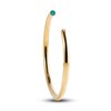 Thumbnail Image 1 of Stella Valle December Birthstone Bangle Bracelet Teal Crystal 18K Gold-Plated Brass
