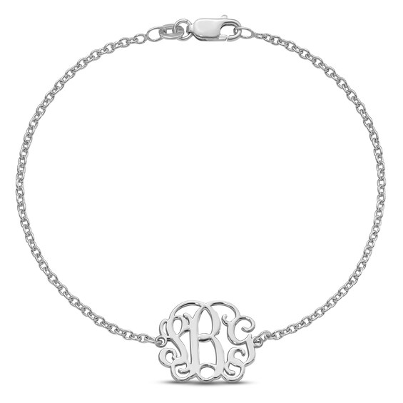 Scripted Monogram Bracelet 7.5"