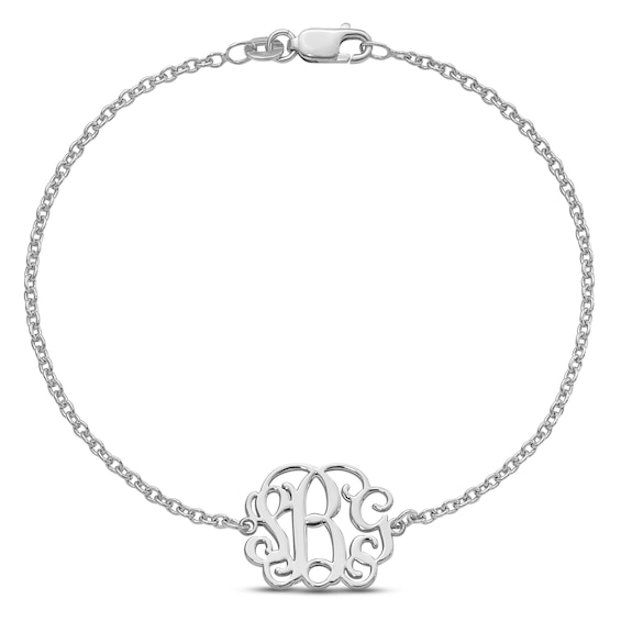 Scripted Monogram Bracelet 6.5"