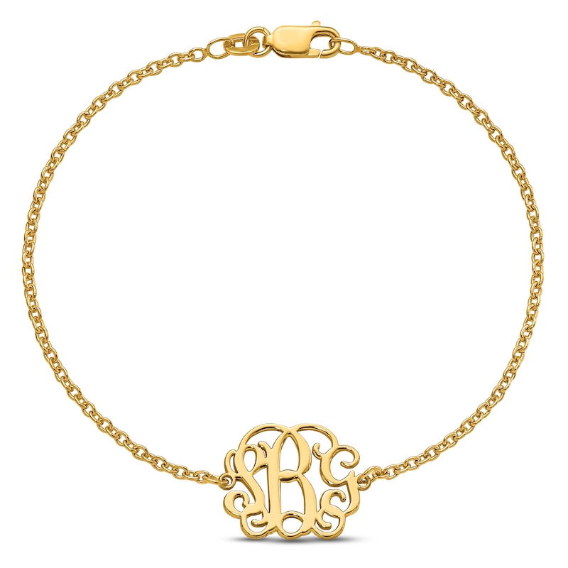 Main Image 1 of Scripted Monogram Bracelet 7.5"