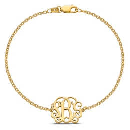 Scripted Monogram Bracelet 6.5"