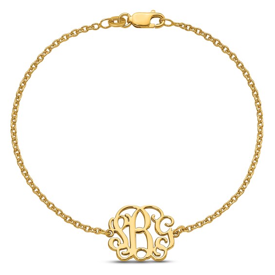 Scripted Monogram Bracelet 6.5"