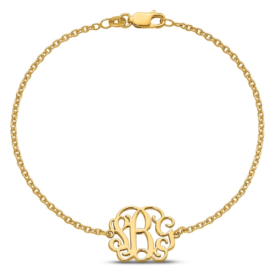 Scripted Monogram Bracelet 8.5"