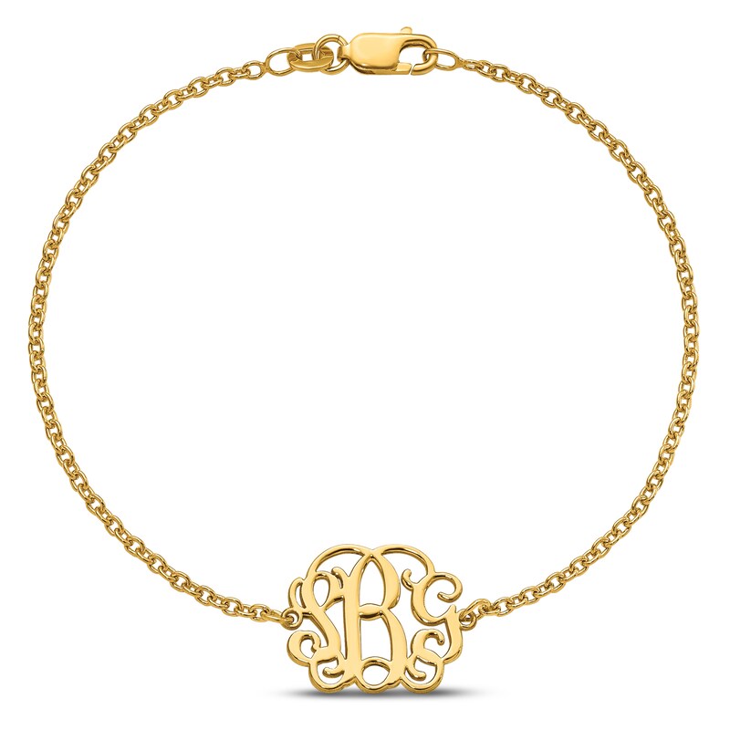 Scripted Monogram Bracelet 8.5"