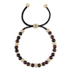 Thumbnail Image 2 of 1933 by Esquire Men's Natural Red Chalcedony Bracelet 18K Yellow Gold-Plated Sterling Silver 8.75"