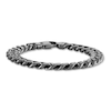 Thumbnail Image 0 of 1933 by Esquire Men's Solid Cuban Chain Bracelet Black Ruthenium-Plated Sterling Silver 8.5"