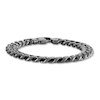 Thumbnail Image 1 of 1933 by Esquire Men's Solid Cuban Chain Bracelet Black Ruthenium-Plated Sterling Silver 8.5" 10mm