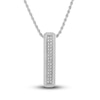 Thumbnail Image 0 of 1933 by Esquire Diamond Necklace 1/8 ct tw Round Sterling Silver 22"