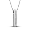 Thumbnail Image 2 of 1933 by Esquire Diamond Necklace 1/8 ct tw Round Sterling Silver 22"