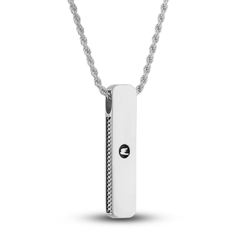 Main Image 3 of 1933 by Esquire Diamond Necklace 1/8 ct tw Round Sterling Silver 22"