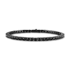 Thumbnail Image 1 of 1933 by Esquire Men's Natural Black Spinel Tennis Bracelet Black Ruthenium-Plated Sterling Silver 8.5"