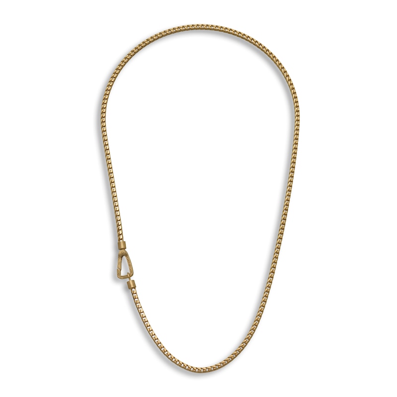 Marco Dal Maso Solid Ulysses Mesh Necklace Sterling Silver/18K Yellow Gold-Plated 22.5" 3.1mm