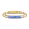 Thumbnail Image 1 of 1933 by Esquire  Natural Sodalite Bracelet 14K Yellow Gold-Plated Sterling Silver 8.5"