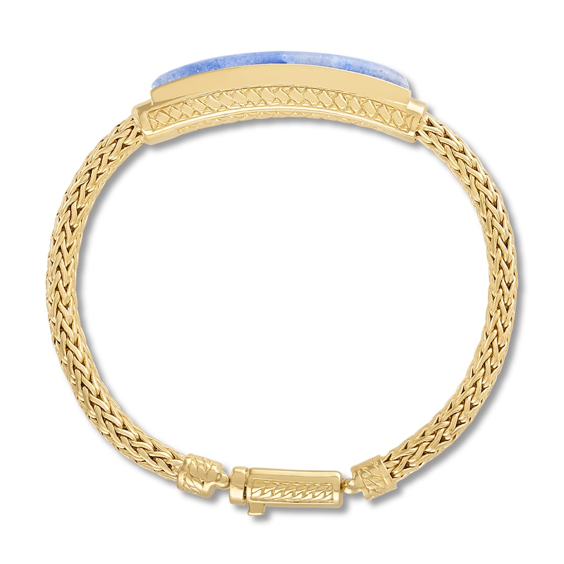 Main Image 3 of 1933 by Esquire  Natural Sodalite Bracelet 14K Yellow Gold-Plated Sterling Silver 8.5"