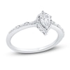 Thumbnail Image 0 of Diamond Engagement Ring 1/2 ct tw Pear-shaped/Round 14K White Gold