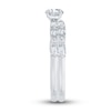 Thumbnail Image 2 of Diamond Bridal Set 7/8 ct tw Round/Baguette 14K White Gold