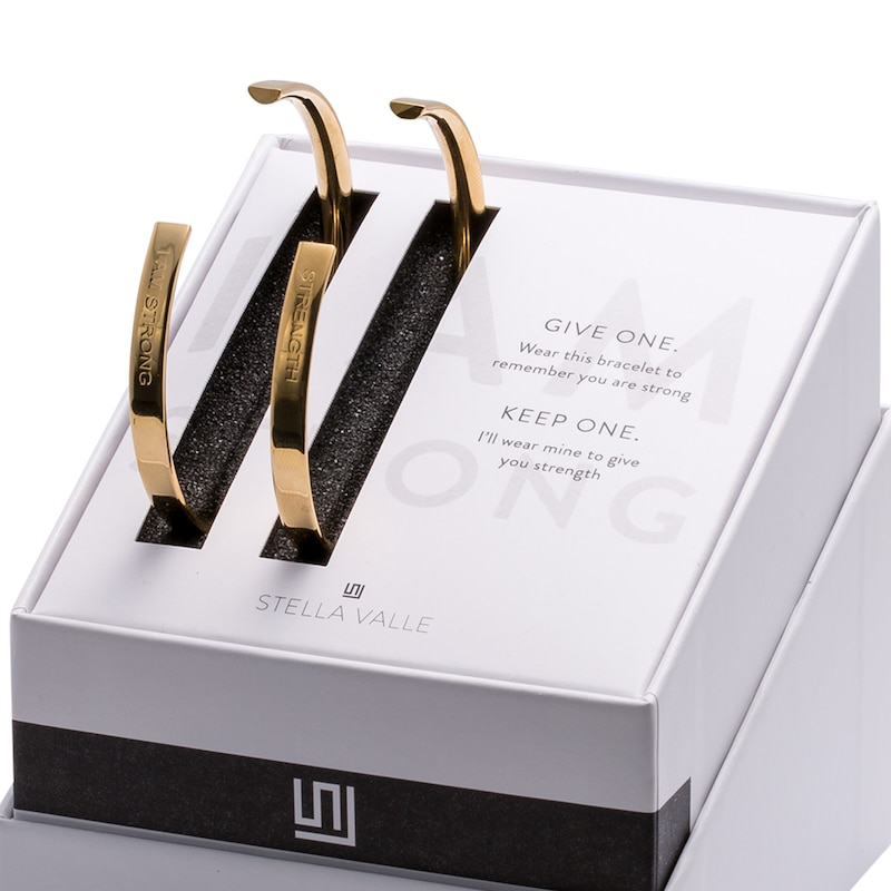 Stella Valle I AM STRONG Bracelet Set Brass/18K Yellow Gold-Plated