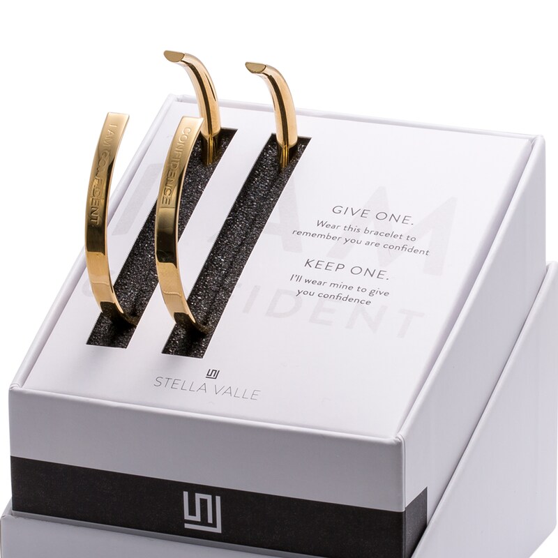 Main Image 1 of Stella Valle I AM CONFIDENT Bracelet Set Brass/18K Yellow Gold-Plated