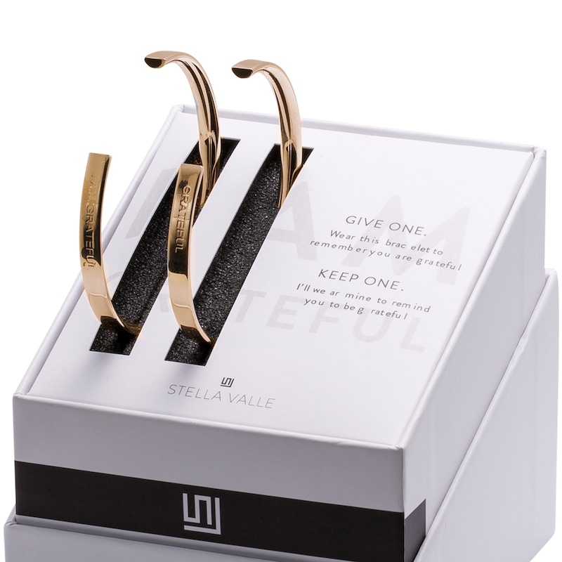Main Image 1 of Stella Valle I AM GRATEFUL Bracelet Set Brass/18K Yellow Gold-Plated