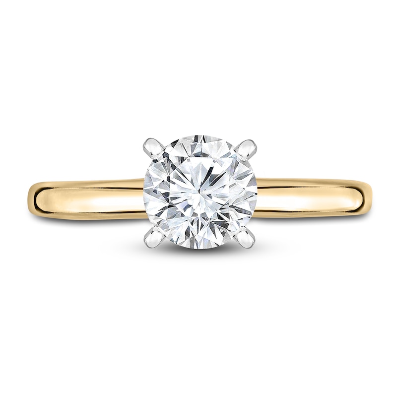 Main Image 3 of Diamond Solitaire Engagement Ring 1/2 ct tw Round 14K Yellow Gold (I2/I)