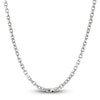 Thumbnail Image 1 of Men's Diamond-Cut Solid Cable Chain Necklace Sterling Silver 5.0mm 20"