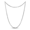 Thumbnail Image 2 of Men's Diamond-Cut Solid Cable Chain Necklace Sterling Silver 5.0mm 20"