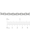 Thumbnail Image 5 of Men's Diamond-Cut Solid Cable Chain Necklace Sterling Silver 5.0mm 20"