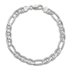 Thumbnail Image 0 of Men's Solid Figaro Chain Bracelet Sterling Silver 8.9mm 8.5"